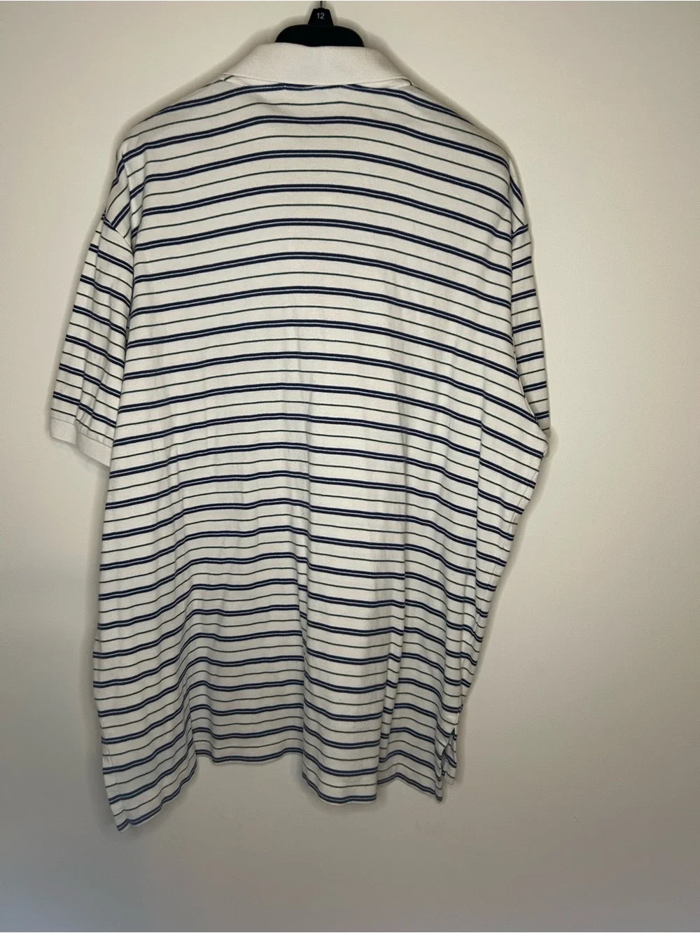 Polo by Ralph Lauren White Polo with Navy Stripes